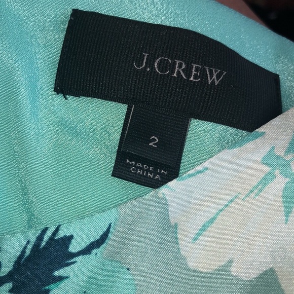 🧚🏽J CREW🧚🏽AQUATIC BLOOMS FLORAL SILK DRESS🧚🏽 - Picture 11 of 11